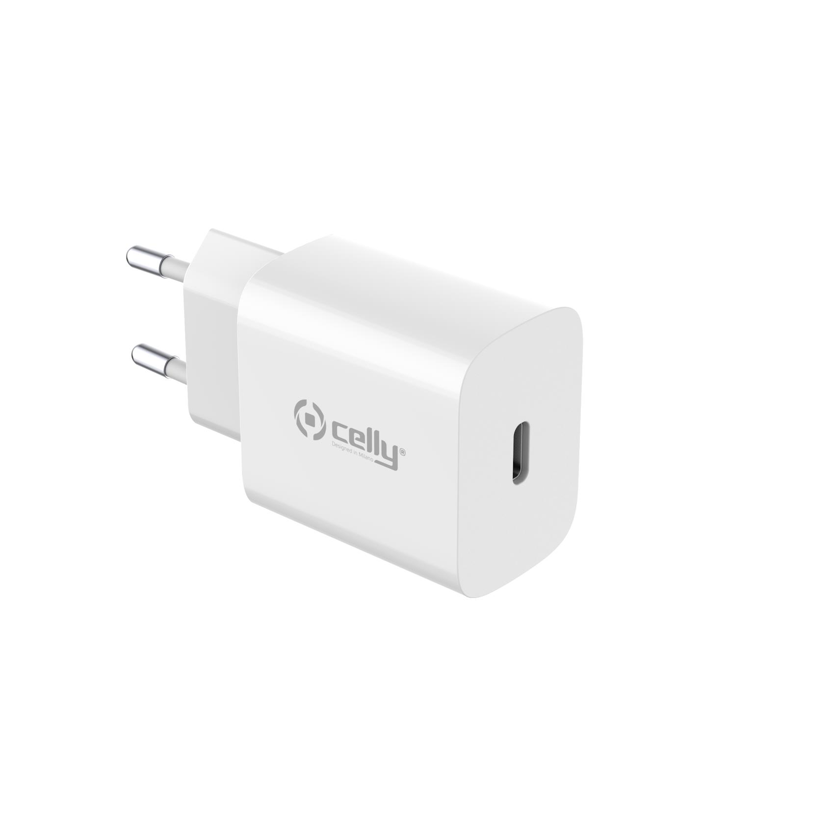 Celly GRS TRAVEL CHARGER USB-C 25W WH